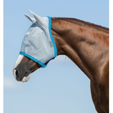 Máscara anti-moscas Horseware Amigo Azul claro / azul eléctrico