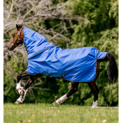 Cobertura Horseware Amigo Hero Ripstop Plus 100g Azul / marino / gris Cobertura Horseware Amigo Hero Ripstop Plus 100g Azul / marino / gris