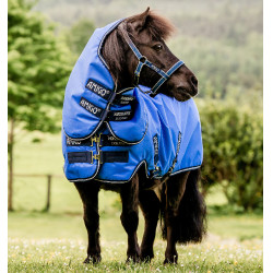 Manta de exterior irrompible Horseware Amigo® Hero 6 Petite Plus 0g Azul / marino / gris