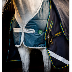 Manta Horseware Rambo Duo Force 2.0 100 g con liners de 100 y 300 g Azul marino / azul verde