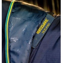 Manta Horseware Rambo Duo Force 2.0 100 g con liners de 100 y 300 g Azul marino / azul verde