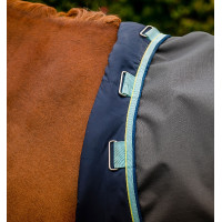 Manta Horseware Amigo Hero Ripstop Turnout forrada con polar 50g Gris sombra / neblina / marino