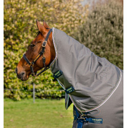 Manta para caballo Horseware Amigo® Bravo 12 Plus 250g 1200D Gris sombra / marino / lima