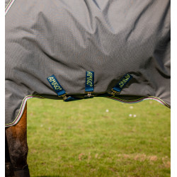 Manta para caballo Horseware Amigo® Bravo 12 Plus 250g 1200D Gris sombra / marino / lima
