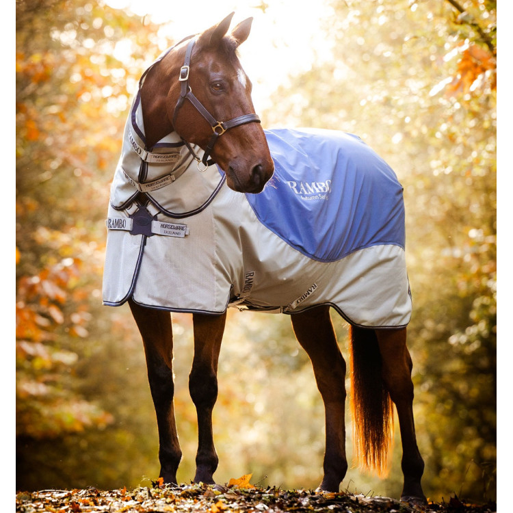 Cobertura de exterior Horseware Rambo® Autumn Series con cierre de disco exterior 0g con forro de 100g Cobertura de exterior Horseware Rambo® Autumn Series con cierre de disco exterior 0g con forro de 100g