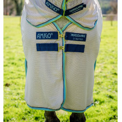 Cubre-moscas Horseware Amigo Bug Buster Blanco tiza / marino / neblina Cubre-moscas Horseware Amigo Bug Buster Blanco tiza / marino / neblina