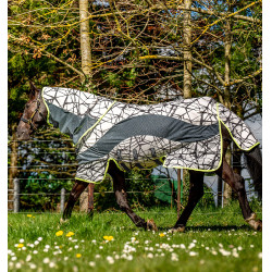 Manta antimoscas Horseware Camouflage 3 en 1 Amigo® CamoFly Estampado gris / lima Motifs