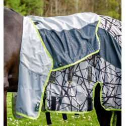 Manta antimoscas Horseware Camouflage 3 en 1 Amigo® CamoFly Estampado gris / lima Motifs