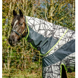 Manta antimoscas Horseware Camouflage 3 en 1 Amigo® CamoFly Estampado gris / lima Motifs