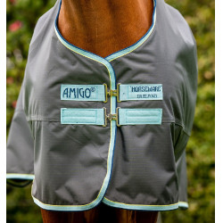 Manta Horseware Amigo Hero Ripstop 50g Gris sombra / azul neblina / marino Manta Horseware Amigo Hero Ripstop 50g Gris sombra / azul neblina / marino