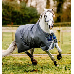Manta Horseware Amigo Bravo 12 Original 100g Gris sombra / marino / lima Manta Horseware Amigo Bravo 12 Original 100g Gris sombra / marino / lima