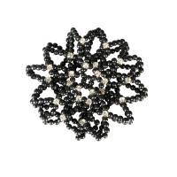 Redecilla para el cabello con perlas Horze Negro