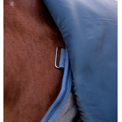 Manta Horseware Rhino HexStop Plus Turnout 0g Gris / índigo / marino Manta Horseware Rhino HexStop Plus Turnout 0g Gris / índigo / marino