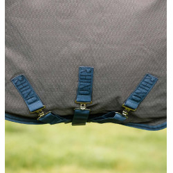 Manta Horseware Rhino Hexstop Plus Turnout 100g Gris / índigo / marino Manta Horseware Rhino Hexstop Plus Turnout 100g Gris / índigo / marino