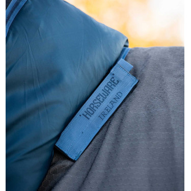 Manta Horseware Rhino Hexstop Plus Turnout 100g Gris / índigo / marino Manta Horseware Rhino Hexstop Plus Turnout 100g Gris / índigo / marino