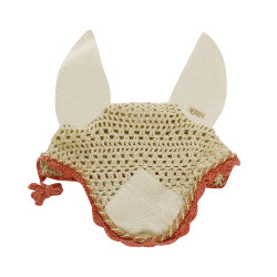 Bonete para caballos Derby de algodón Crema / multicolor / naranja Beige Bonete para caballos Derby de algodón Crema / multicolor / naranja Beige