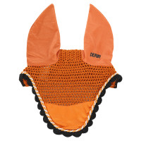 Bonete para caballos Derby de algodón Naranja / multicolor / negro