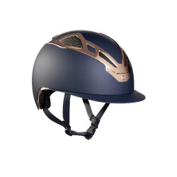Casco Suomy Apex Cromo Azul Mate Oro Rosa