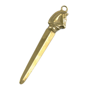 Cuchillo para papel de latón Umbria Equitazione