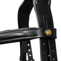 Filete de cuero flexible cosido Equestro Filete de cuero flexible cosido Equestro