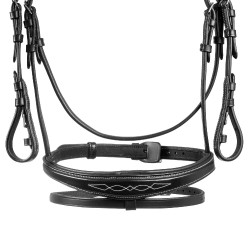 Filete de cuero flexible cosido Equestro Filete de cuero flexible cosido Equestro