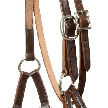 Filete sin embocadura con cabezada decorada con perlas de colores Pool's Marrón oscuro Marrón Filete sin embocadura con cabezada decorada con perlas de colores Pool's Marrón oscuro Marrón