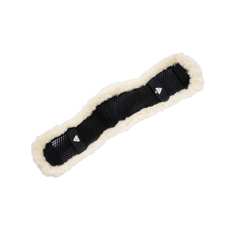 Funda de cincha clásica de gel y piel de oveja sintética Acavallo