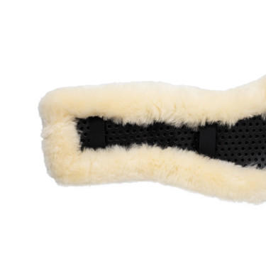 Funda corta de cincha de gel clásico con piel de oveja Acavallo Funda corta de cincha de gel clásico con piel de oveja Acavallo