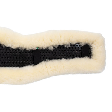 Funda corta de cincha de gel clásico con piel de oveja Acavallo Funda corta de cincha de gel clásico con piel de oveja Acavallo