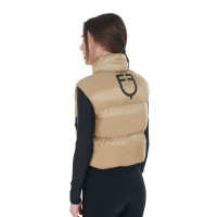 Chaleco corto con cremallera para mujer Equestro Azul sodalita