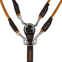 Gogue de cuero de becerro y nailon Acavallo Marrón oscuro Marr&amp;amp;amp;oacute;n