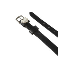 Tiras para espuelas de cuero con decoraciones de strass Equestro Corona Tiras para espuelas de cuero con decoraciones de strass Equestro Corona