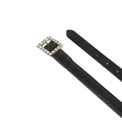 Tiras para espuelas de cuero con decoraciones de strass Equestro Cuadrado Tiras para espuelas de cuero con decoraciones de strass Equestro Cuadrado