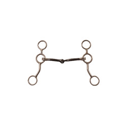 Mors gag de anillas cortas de acero inoxidable Pool's