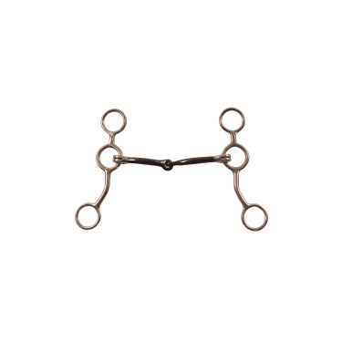 Mors gag de anillas cortas de acero inoxidable Pool's