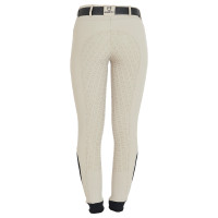 Pantalón de equitación mujer Aria full grip defectuoso Equestro Dólar de arena Beige