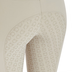 Pantalón de equitación mujer Aria full grip defectuoso Equestro Dólar de arena Beige