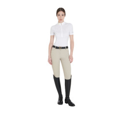 Pantalón de equitación mujer Aria full grip defectuoso Equestro Dólar de arena Beige