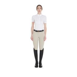 Pantalón de equitación mujer Aria full grip defectuoso Equestro Dólar de arena Beige