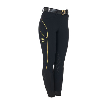 Pantalón de equitación para mujer corte slim con grip en las rodillas Equestro Pantalón de equitación para mujer corte slim con grip en las rodillas Equestro