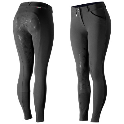 Pantalón mujer con culera silicona Horze Grand Prix Negro