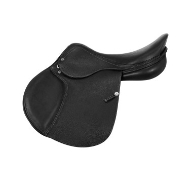 Silla de salto Roma con armazón de madera y cuero martillado Acavallo Silla de salto Roma con armazón de madera y cuero martillado Acavallo