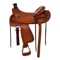 Silla western Wade con grabado de cesta McBryan Castaña Marrón Silla western Wade con grabado de cesta McBryan Castaña Marrón