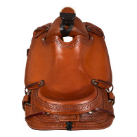 Silla western Wade con grabado de cesta McBryan Castaña Marrón Silla western Wade con grabado de cesta McBryan Castaña Marrón