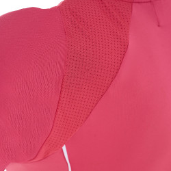 Camiseta técnica de entrenamiento para mujer corte slim Equestro Madreselva Rosa