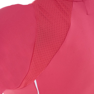 Camiseta técnica de entrenamiento para mujer corte slim Equestro Madreselva Rosa