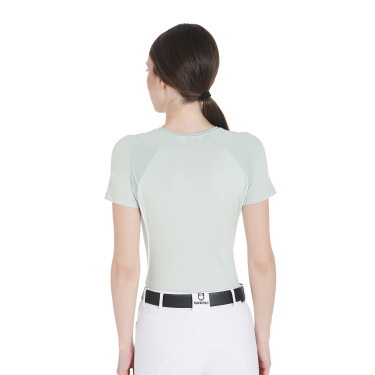 Camiseta técnica de entrenamiento para mujer corte slim Equestro Camiseta técnica de entrenamiento para mujer corte slim Equestro