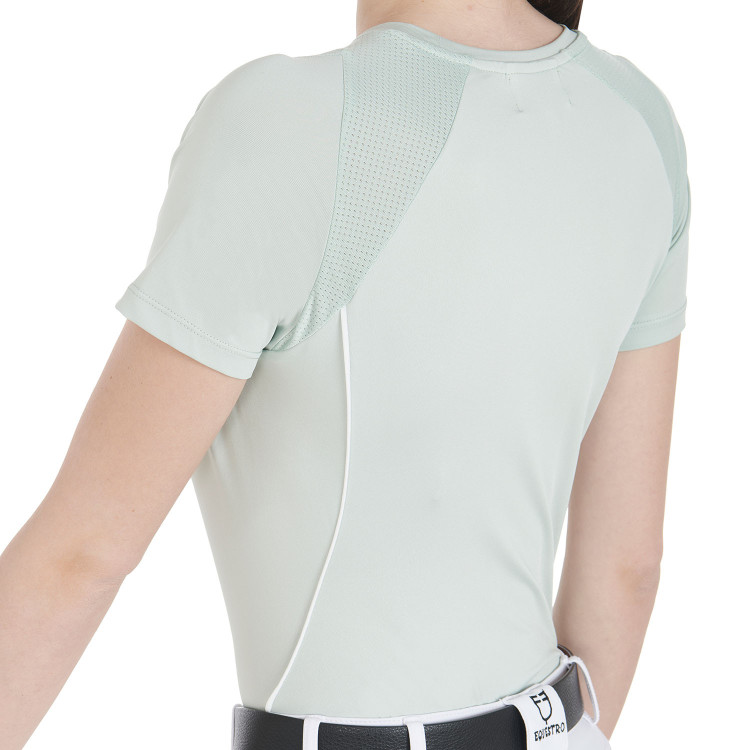 Camiseta técnica de entrenamiento para mujer corte slim Equestro Camiseta técnica de entrenamiento para mujer corte slim Equestro