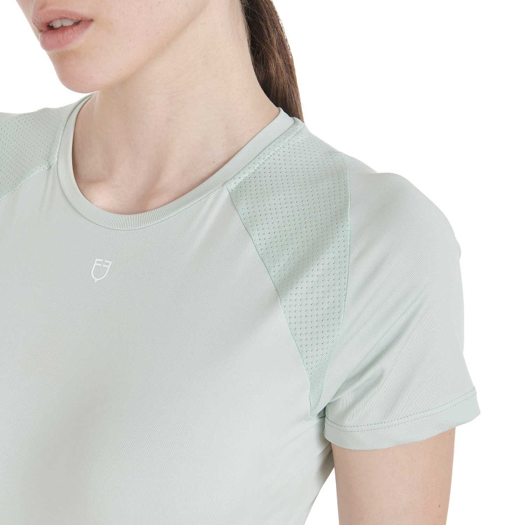 Camiseta técnica de entrenamiento para mujer corte slim Equestro Camiseta técnica de entrenamiento para mujer corte slim Equestro