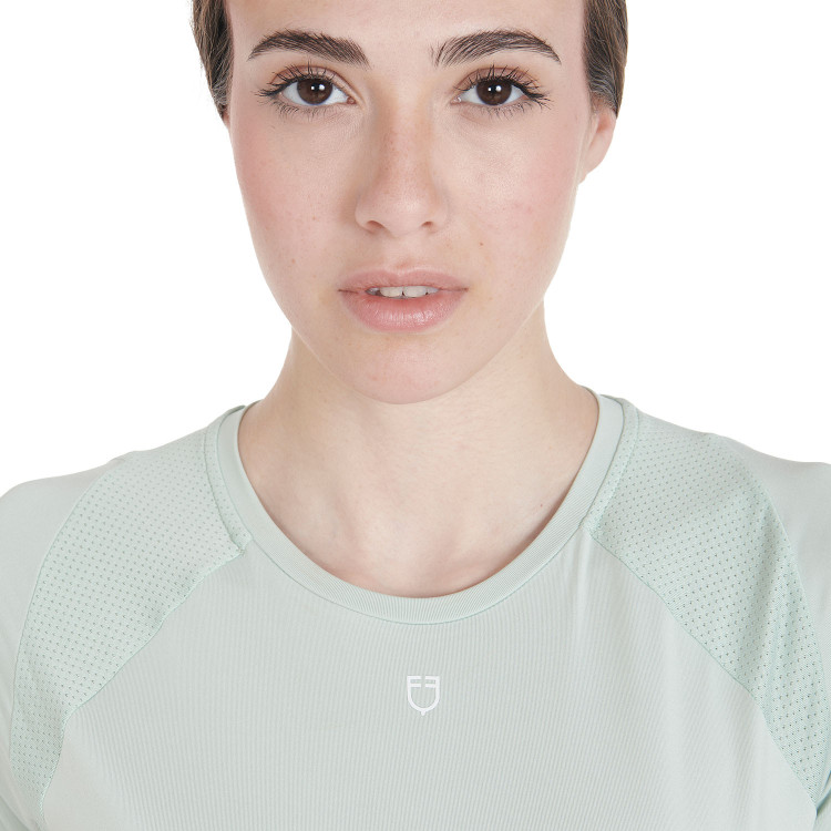 Camiseta técnica de entrenamiento para mujer corte slim Equestro Camiseta técnica de entrenamiento para mujer corte slim Equestro